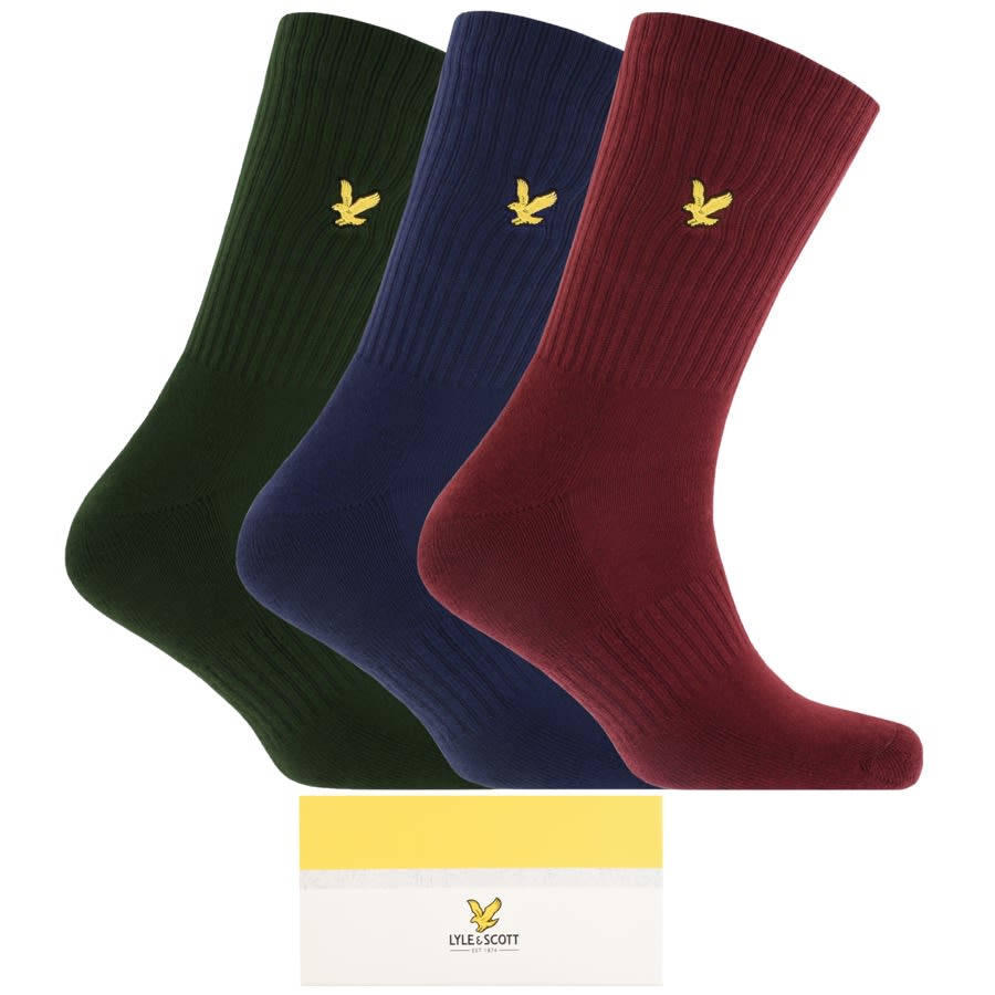 Alternative Image for ProductLyle And Scott Gift Set Three Pack Logo Socks1